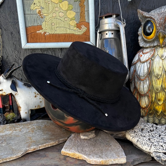 Stiff Brimmed Spanish Gaucho Bolero Hat (Zorro) 7-3/4 XL - Picture 1 of 6